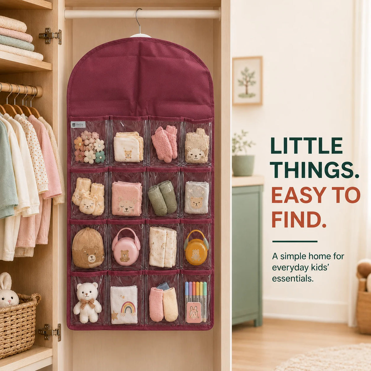 16-Pocket Clear-View Hanging Organizer by Matrix