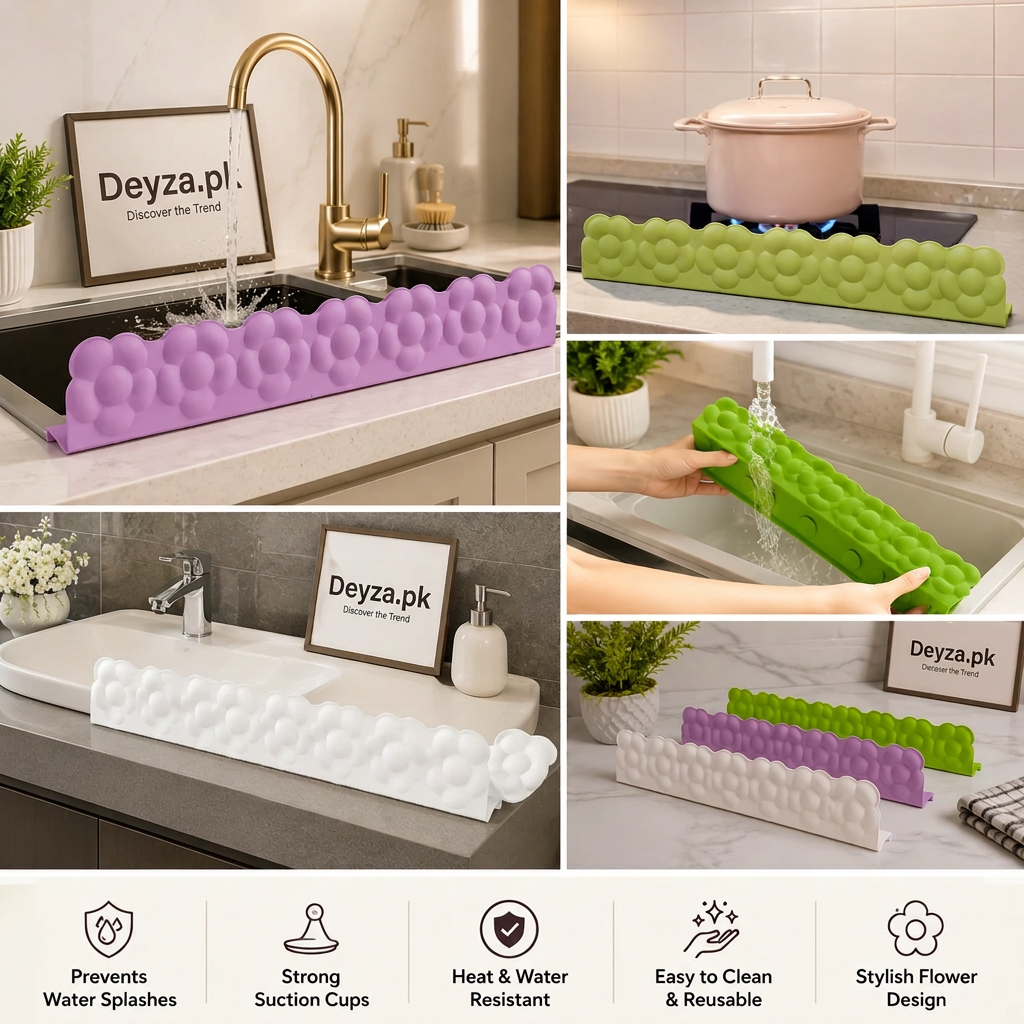 15-Inch Flower Silicone Sink Splash Guard