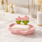 Luxury Tulip Flower Drainable Plastic Soap Holder