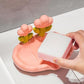 Luxury Tulip Flower Drainable Plastic Soap Holder