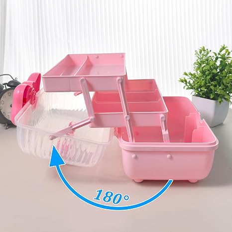 3-Layer Hair Accessories & Jewelry Storage Box