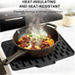 Silicone Dish Drainer Mat with Drain Outlet - Non-Slip Kitchen Drying Mat