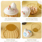 Hen Shaped Egg Basket with Lid - Large Capacity Chicken Egg Holder & Kitchen Storage