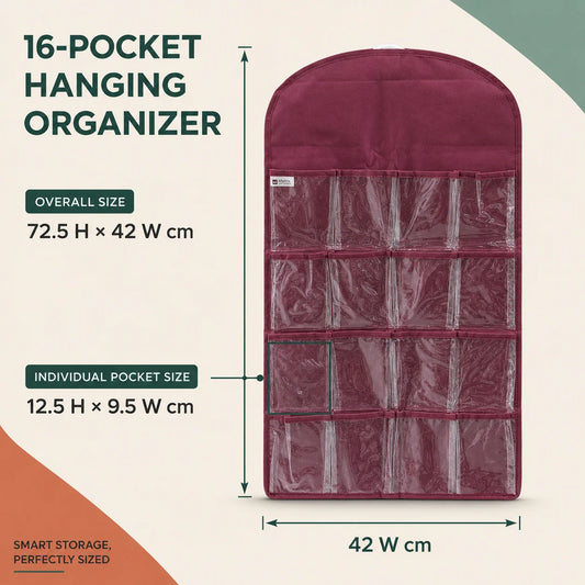16-Pocket Clear-View Hanging Organizer by Matrix