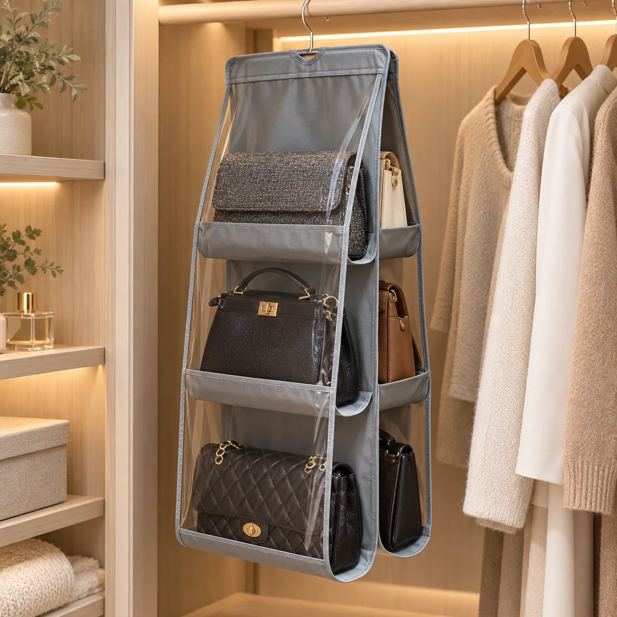 6-Slot Handbags & Purses Organizer by Matrix