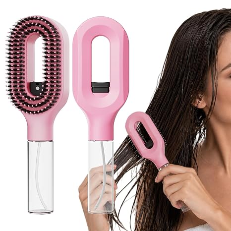 2-in-1 Fine Mist Spray Hair Brush