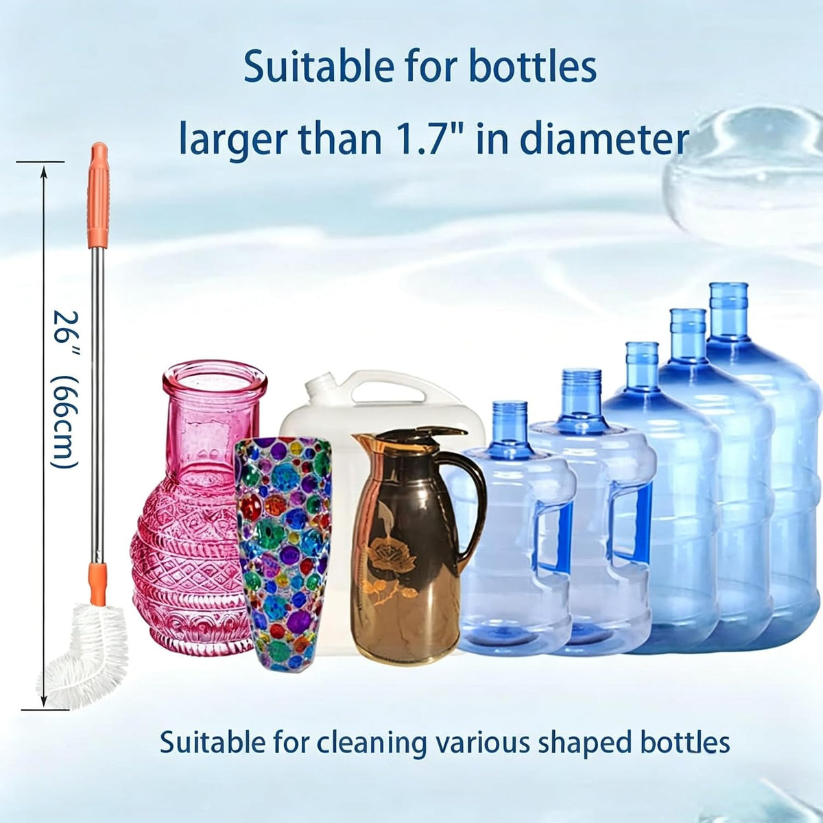 Extra Long Bottle & Bucket Cleaning Brush