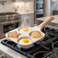 4-Hole Egg Frying Pan with Handle