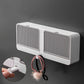 Wall-Mounted Soap Dish Holder with Lid – Double Grid Drain Box, Punch-Free