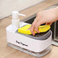 2-in-1 Soap Dispenser with Sponge Dispenser Holder – Kitchen Sink Organiser