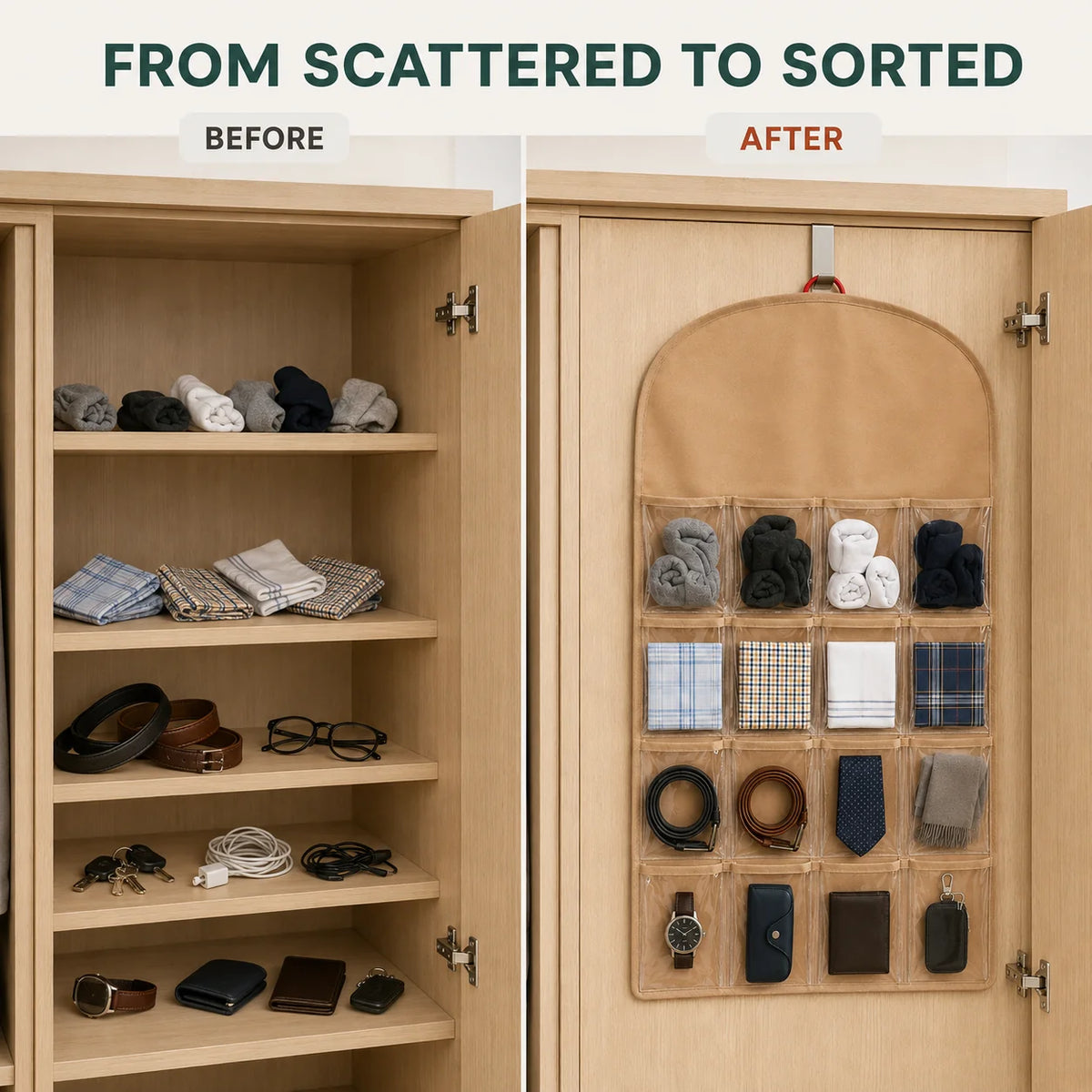 16-Pocket Clear-View Hanging Organizer by Matrix