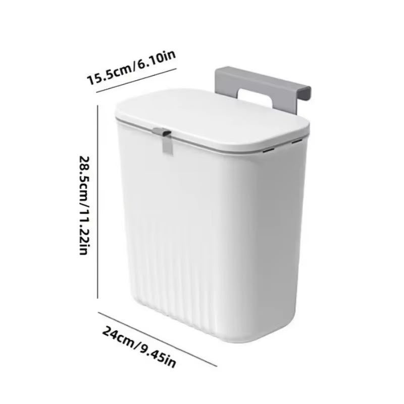 Wall Mounted Trash Can – White Color