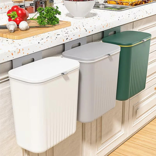 Wall Mounted Trash Can – White Color