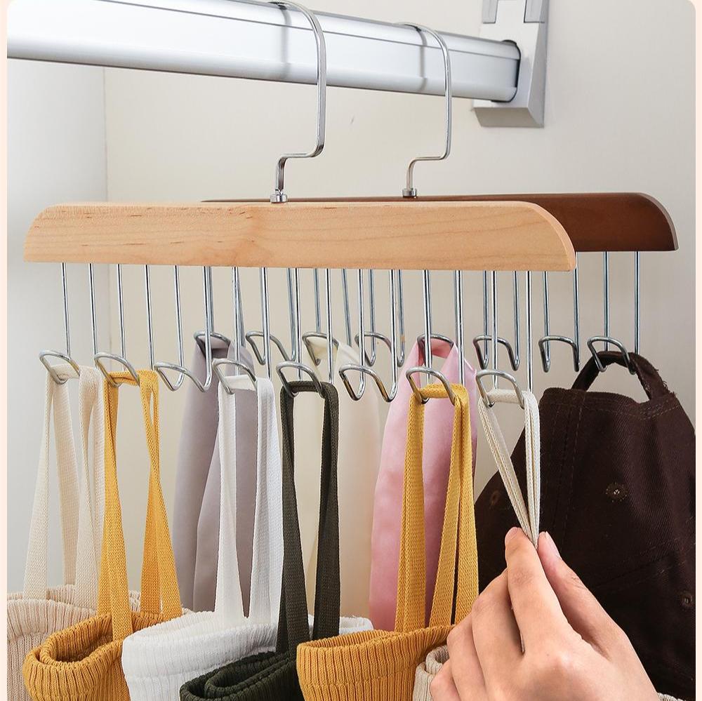 8 Hook Wooden Hanger