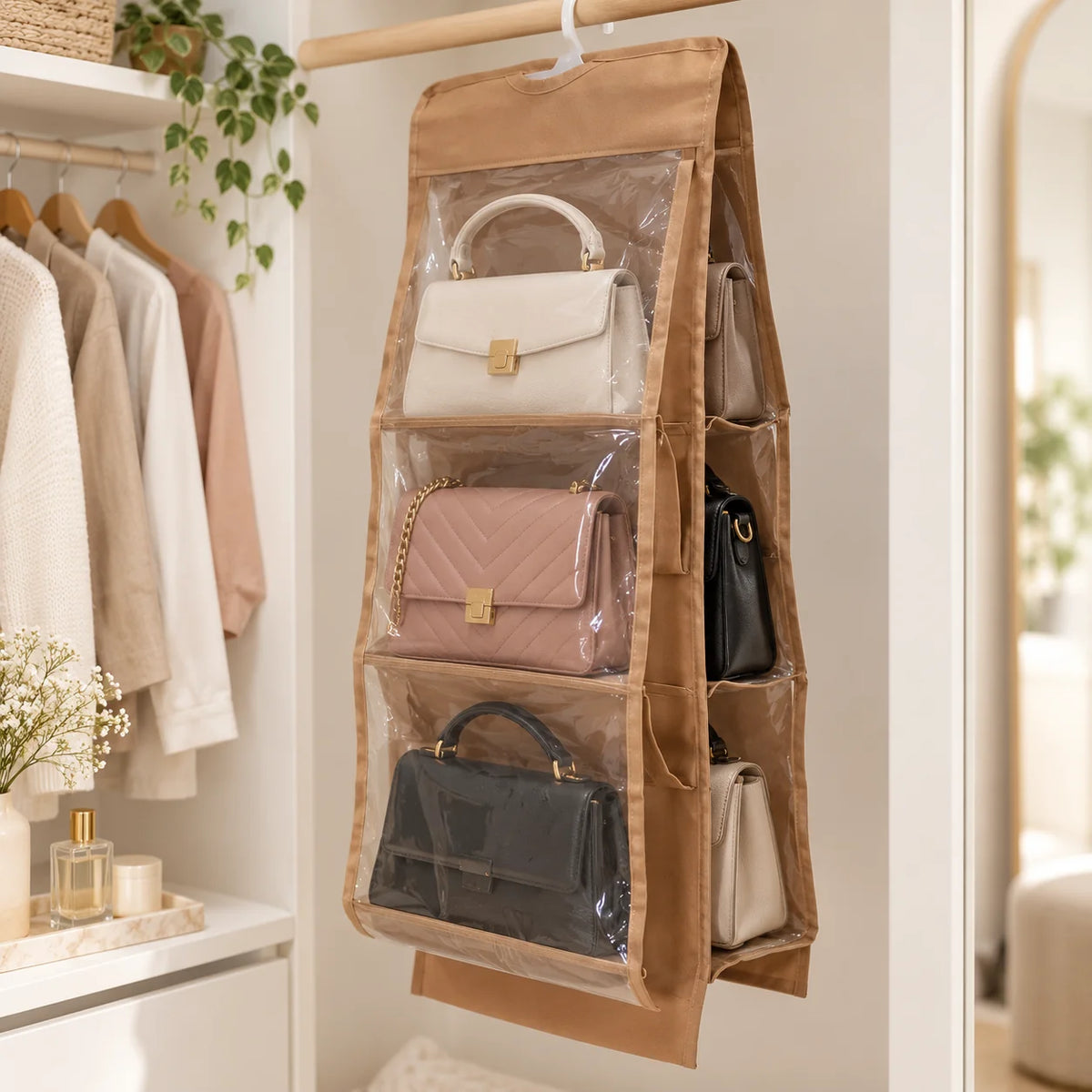 6-Slot Handbags & Purses Organizer by Matrix