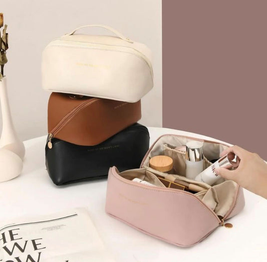 Leather Cosmetic PU Pouch