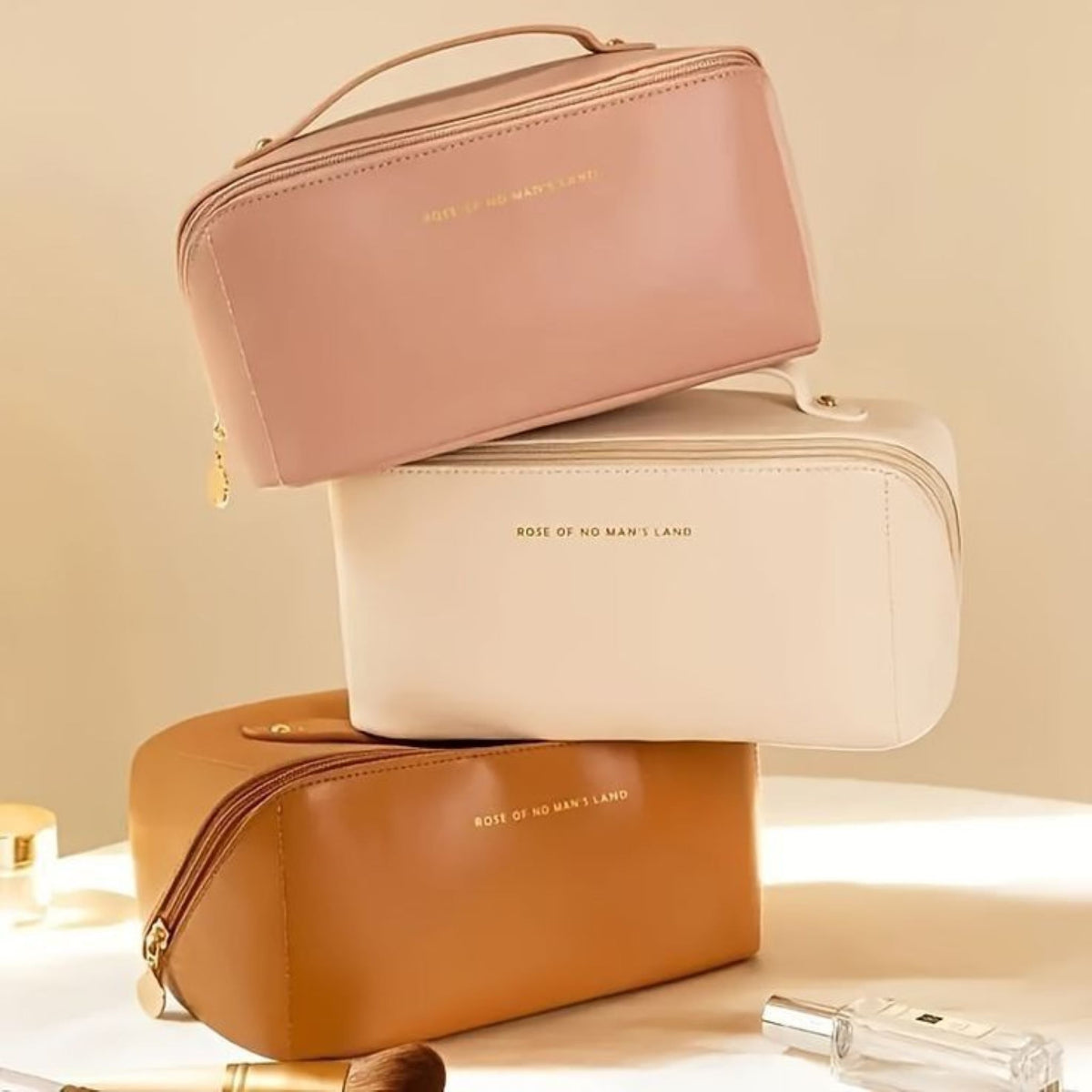 Leather Cosmetic PU Pouch