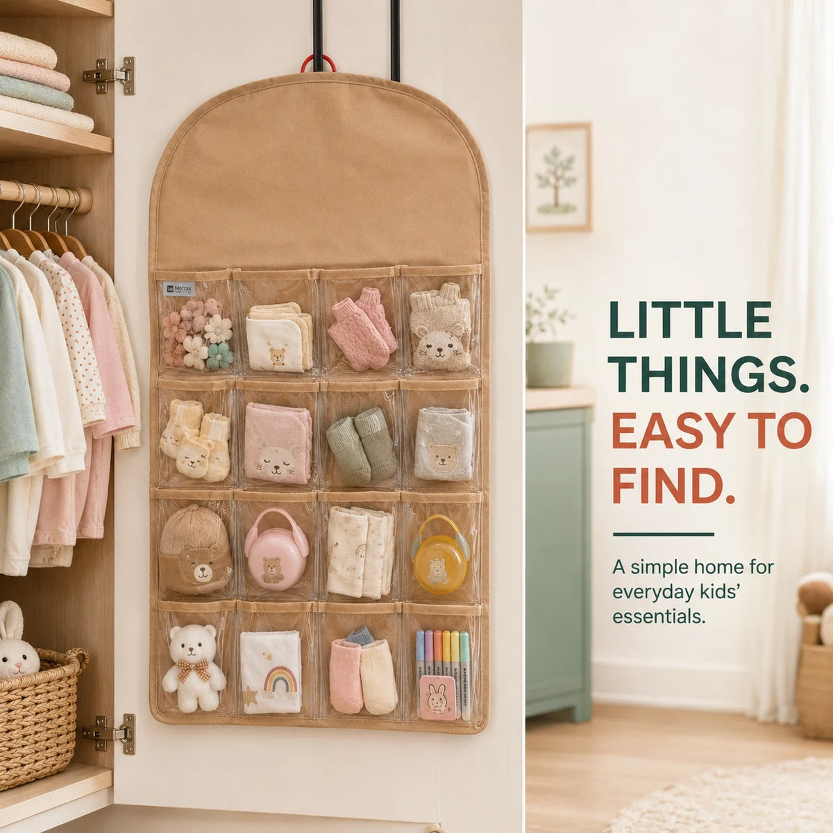 16-Pocket Clear-View Hanging Organizer by Matrix