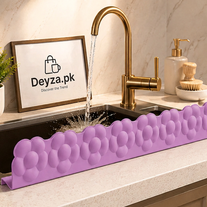 15-Inch Flower Silicone Sink Splash Guard