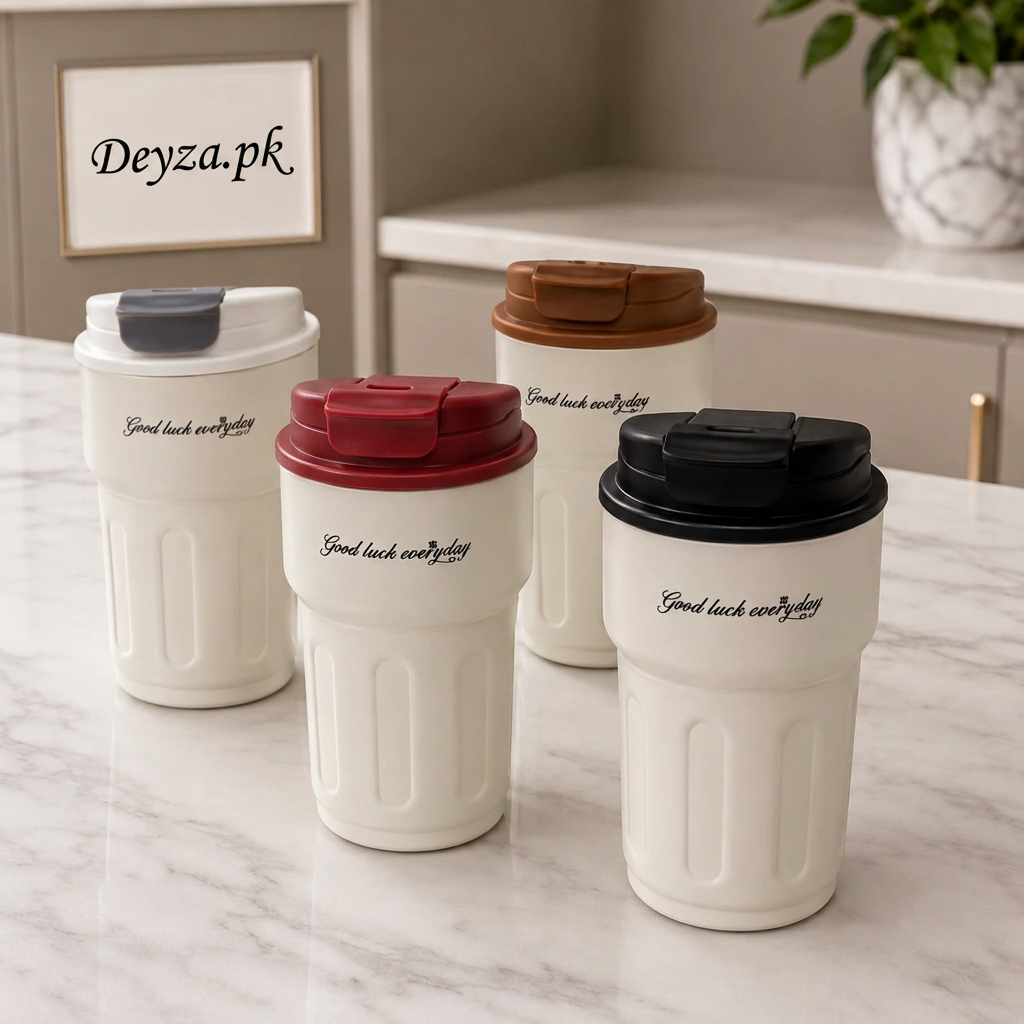 Insulated Coffee Cup with Temperature Display – Random Colour