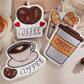 Coffee-Shaped Microfiber Cleaning Towel